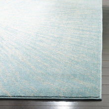 EVOKE, AQUA / IVORY, 4' X 6', Area Rug