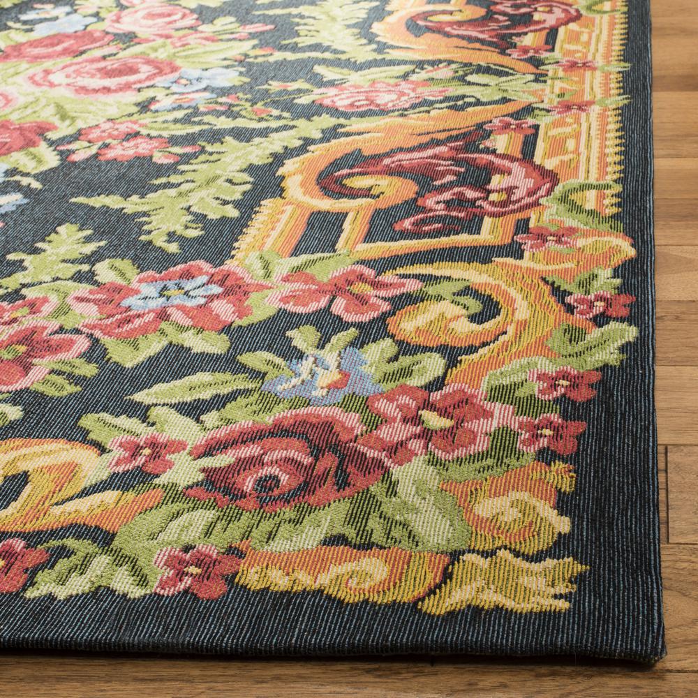 CLV-CLASSIC VINTAGE, BLACK / ROSE, 8' X 10', Area Rug