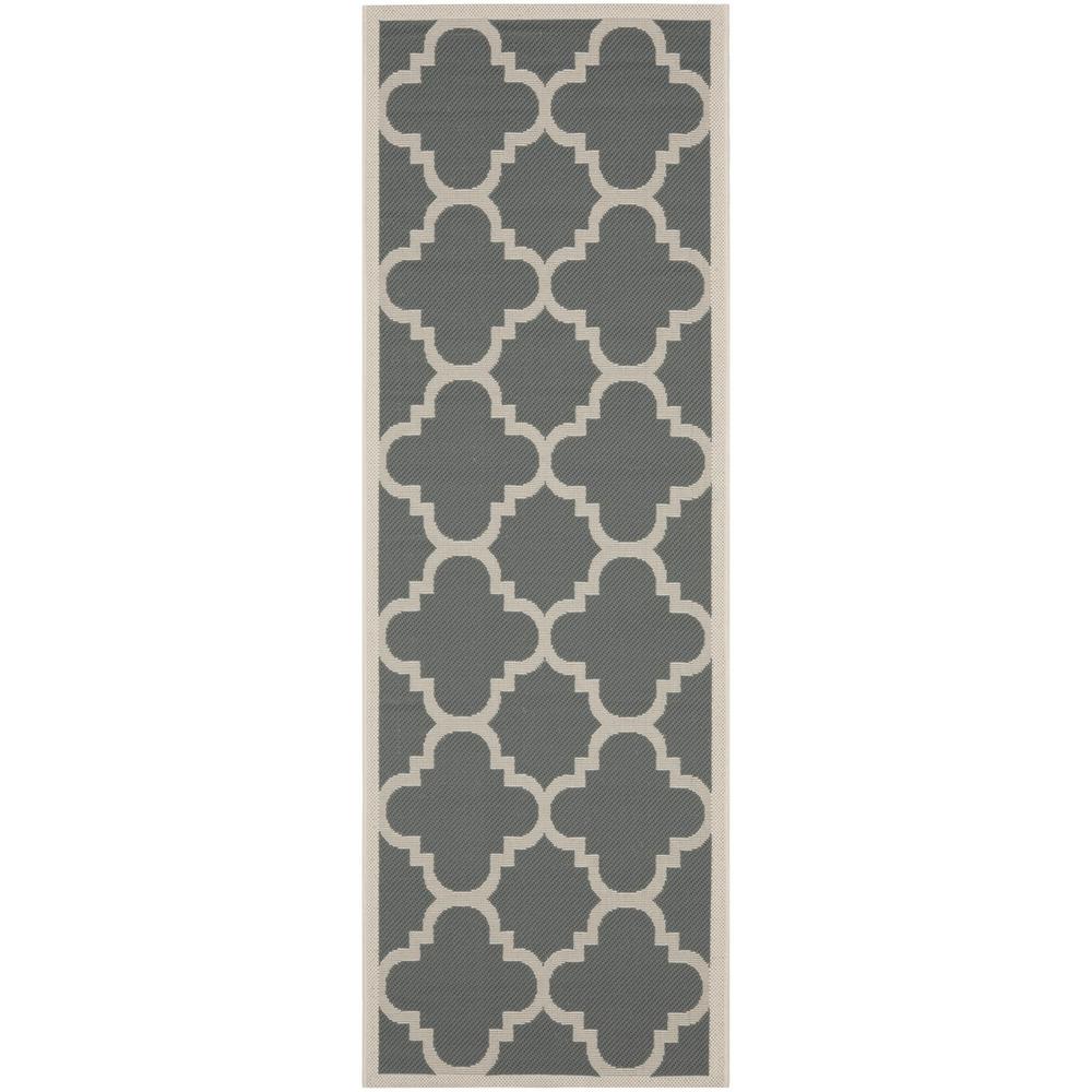 COURTYARD, GREY / BEIGE, 2'-3" X 8', Area Rug, CY6243-246-28