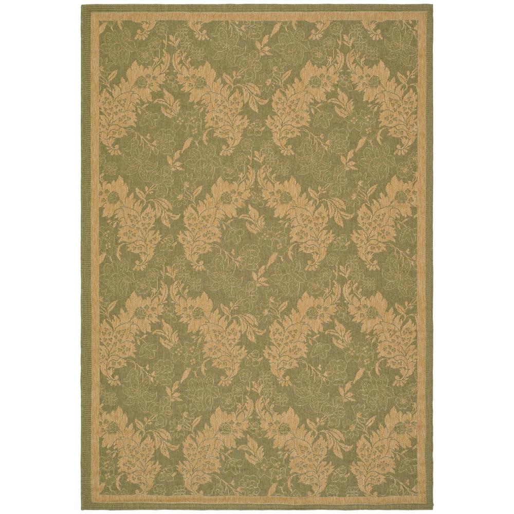 COURTYARD, GREEN / NATURAL, 8' X 11', Area Rug, CY6582-44-8