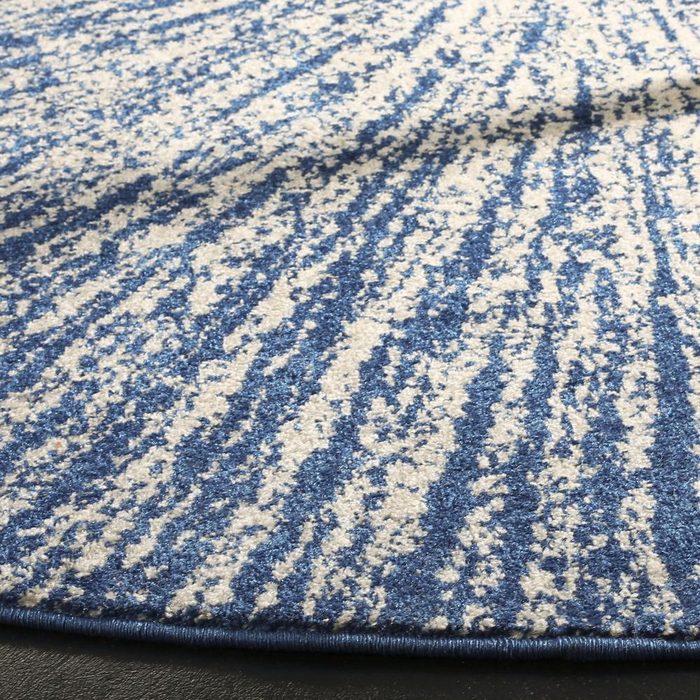 EVOKE, NAVY / IVORY, 9' X 9' Round, Area Rug, EVK228N-9R