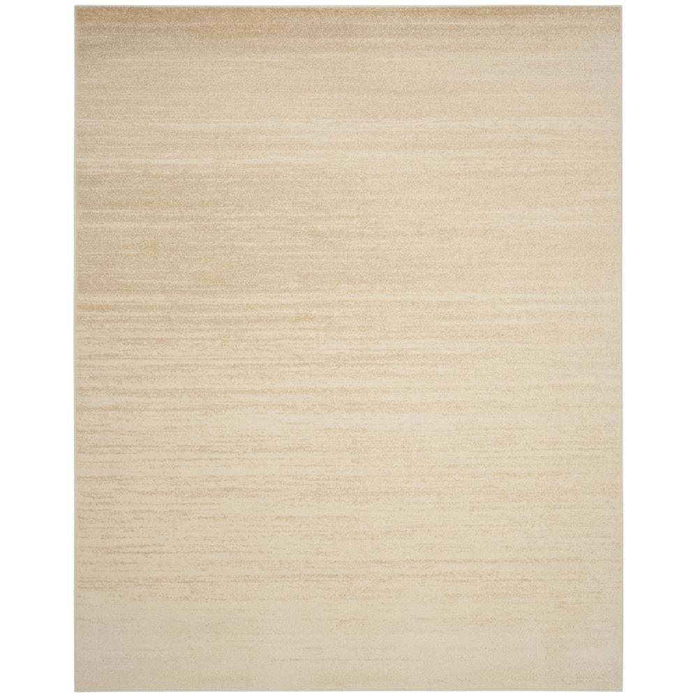 Cream and champagne area rug with polypropylene pile, power loomed