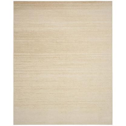 Cream and champagne area rug with polypropylene pile, power loomed