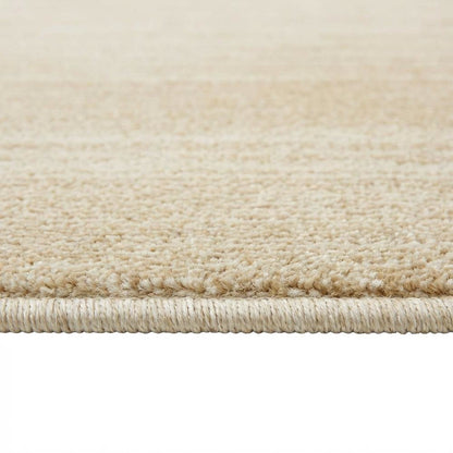 Cream and champagne area rug with polypropylene pile, power loomed