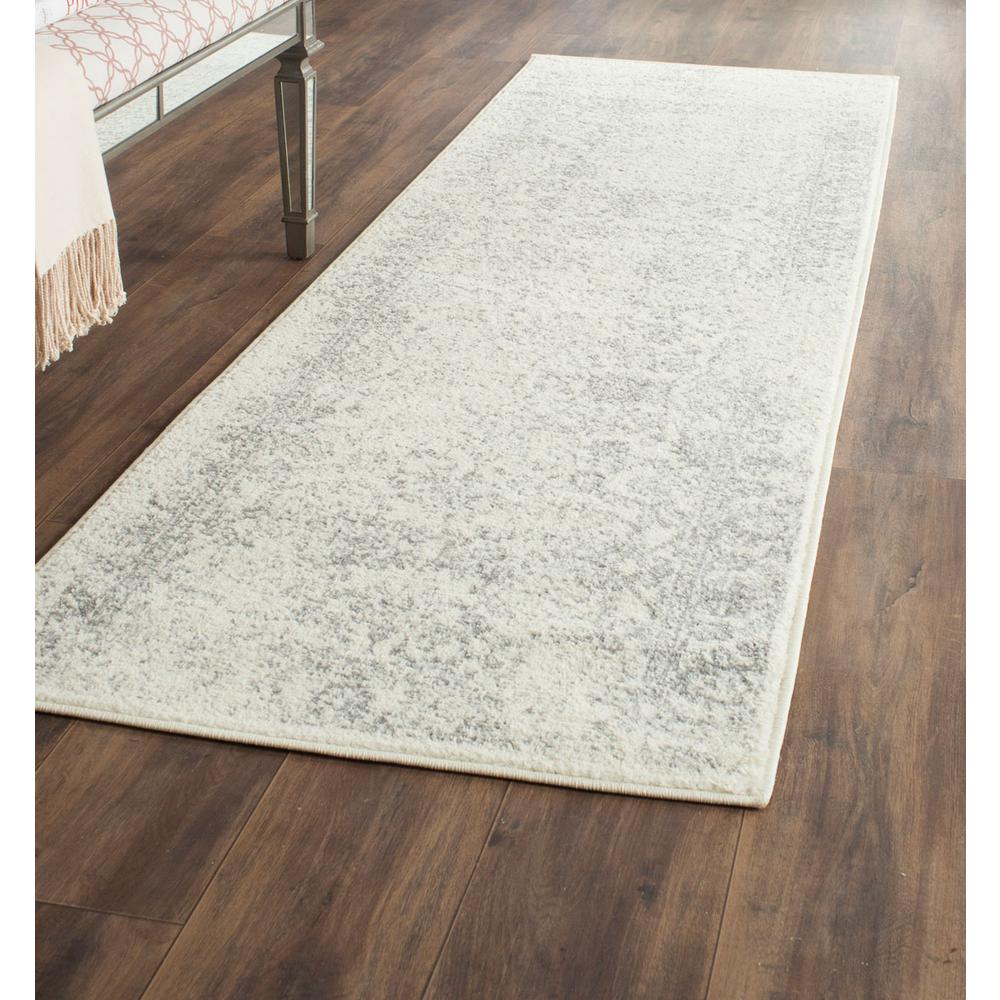 Adirondack, IVORY / SILVER, 2'-6" X 20', Area Rug, ADR109C-220