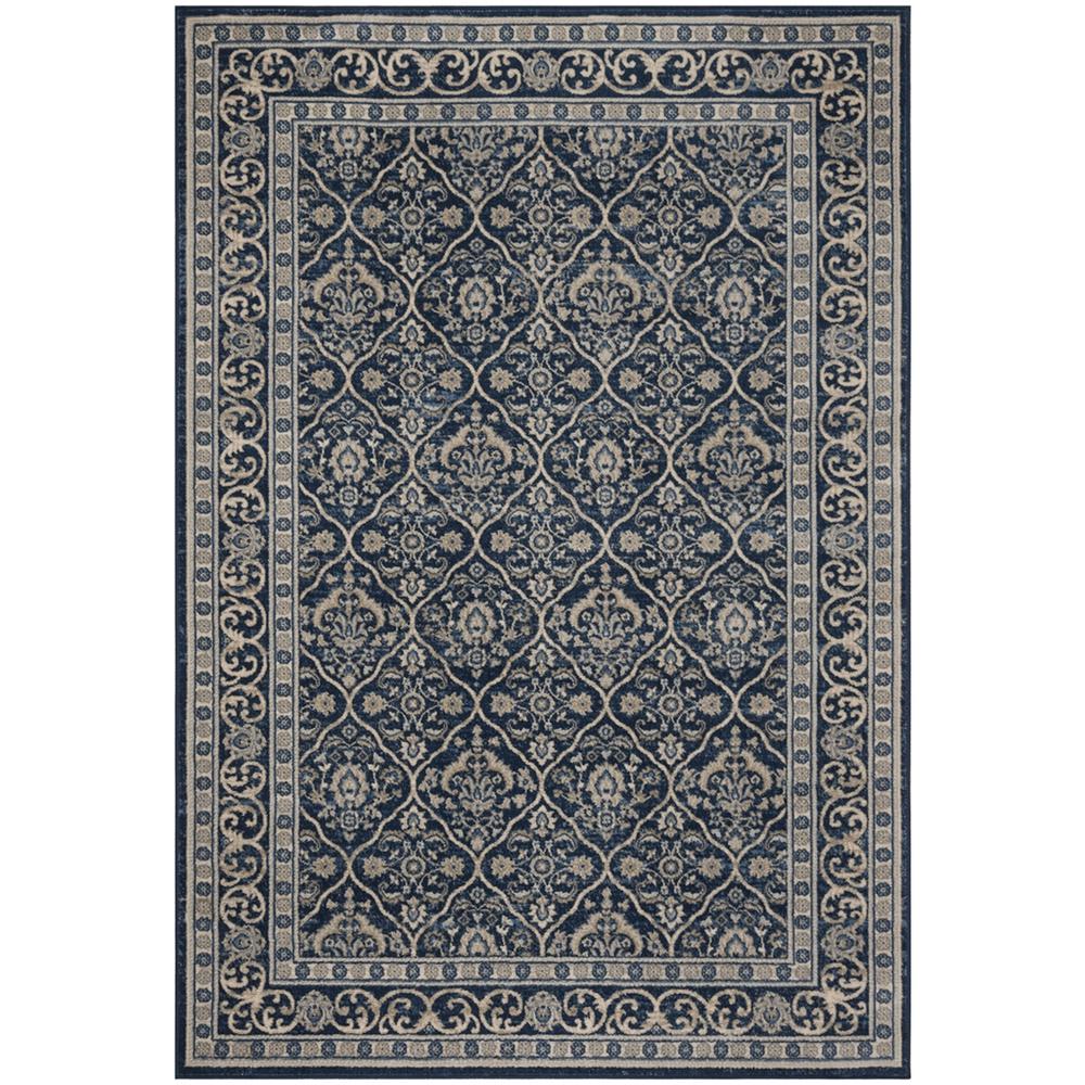BRENTWOOD, NAVY / LIGHT GREY, 6' X 9', Area Rug, BNT870M-6