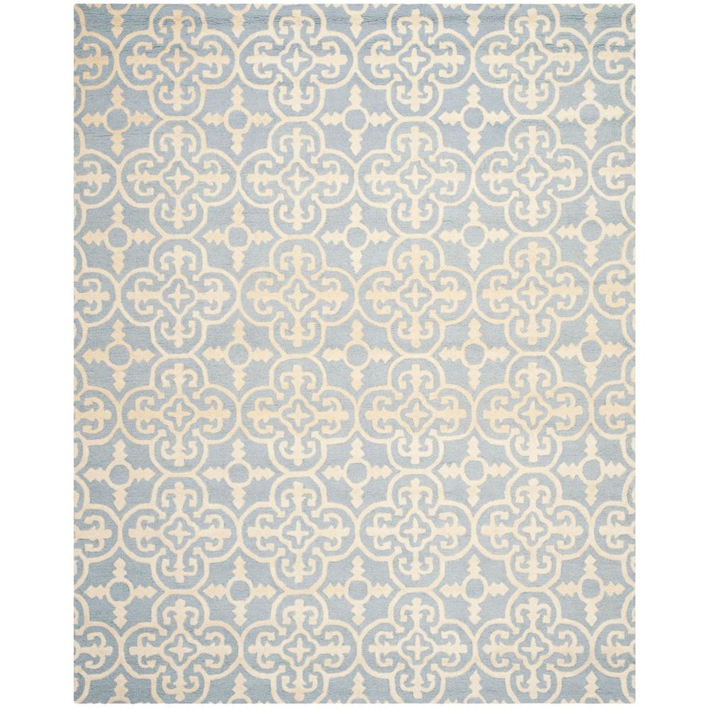 CAMBRIDGE, LIGHT BLUE / IVORY, 7'-6" X 9'-6", Area Rug, CAM133A-810