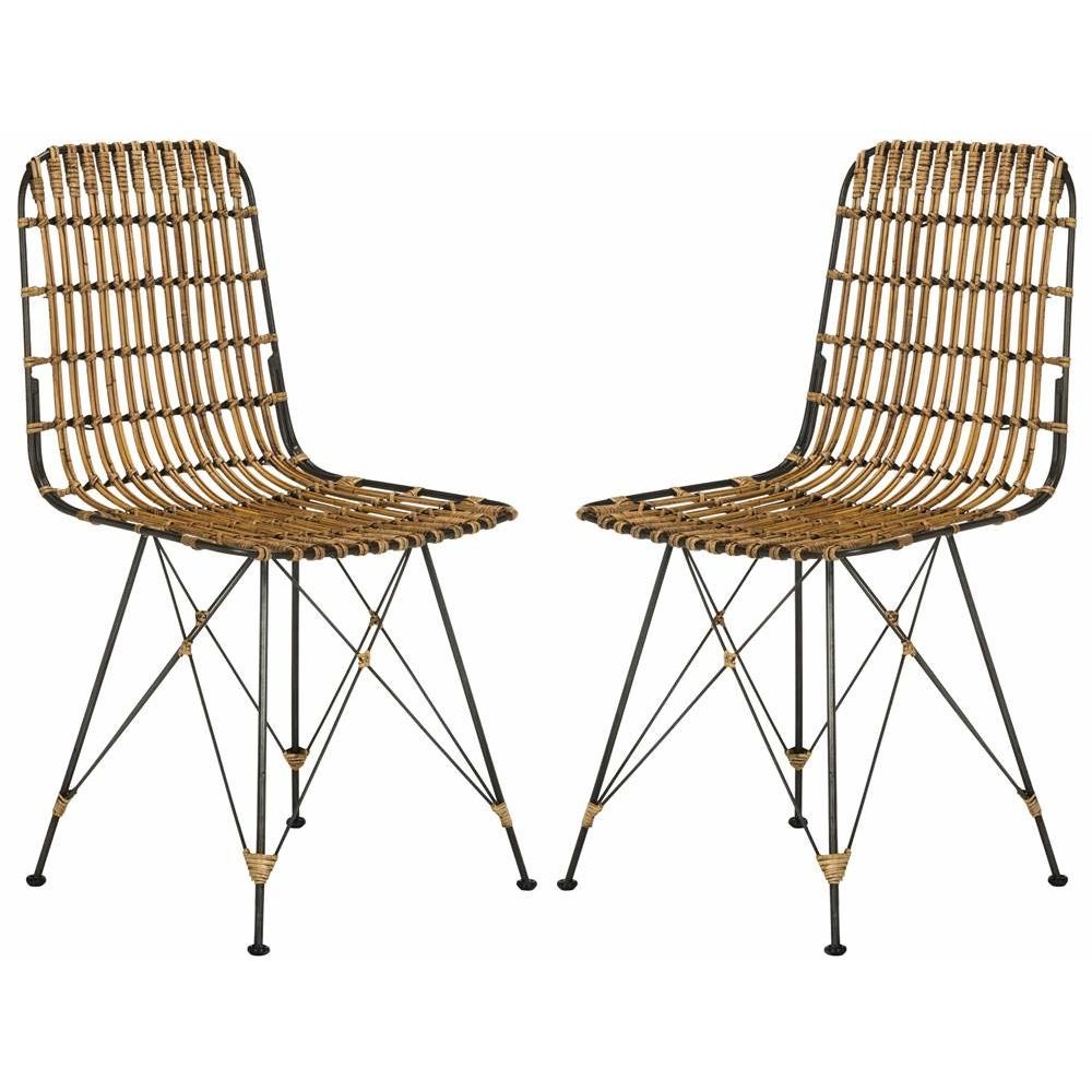 MINERVA WICKER DINING CHAIR, WIK6510B-SET2
