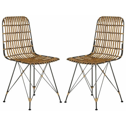 MINERVA WICKER DINING CHAIR, WIK6510B-SET2