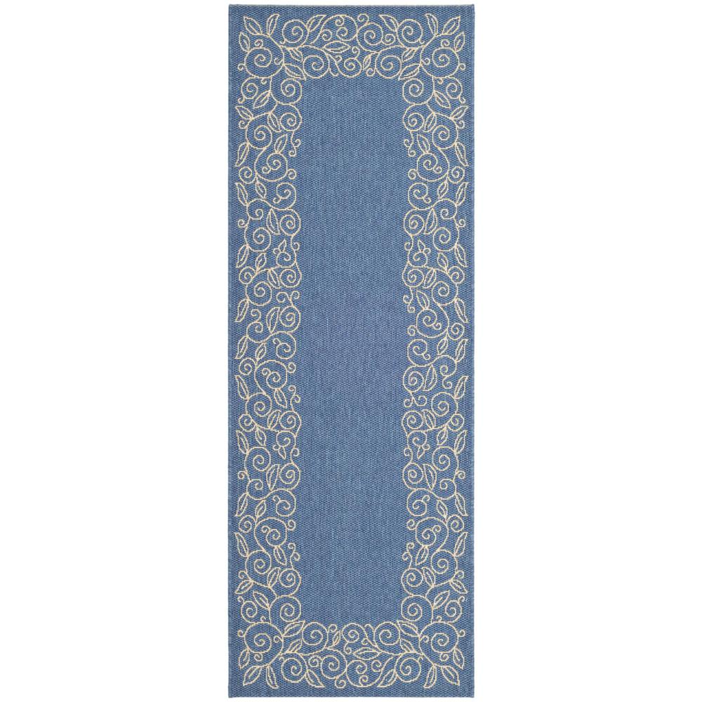 COURTYARD, BLUE / BEIGE, 4' X 5'-7", Area Rug, CY5139C-4