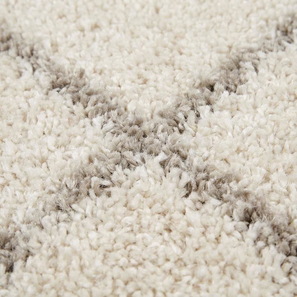 Ivory/Beige Area Rug with Power Loomed Large Rectangle Design for Living Room