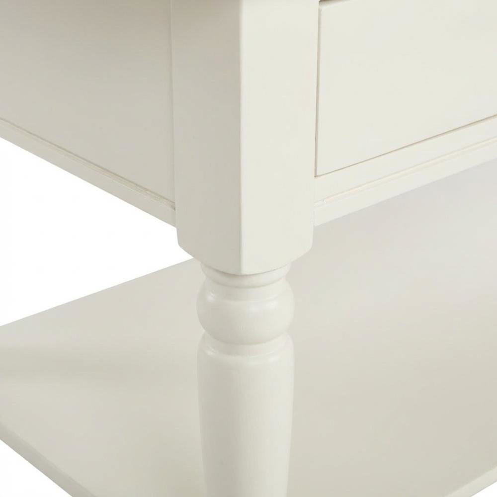 White Pine Coffee Table with 2 Drawers and Storage Shelf