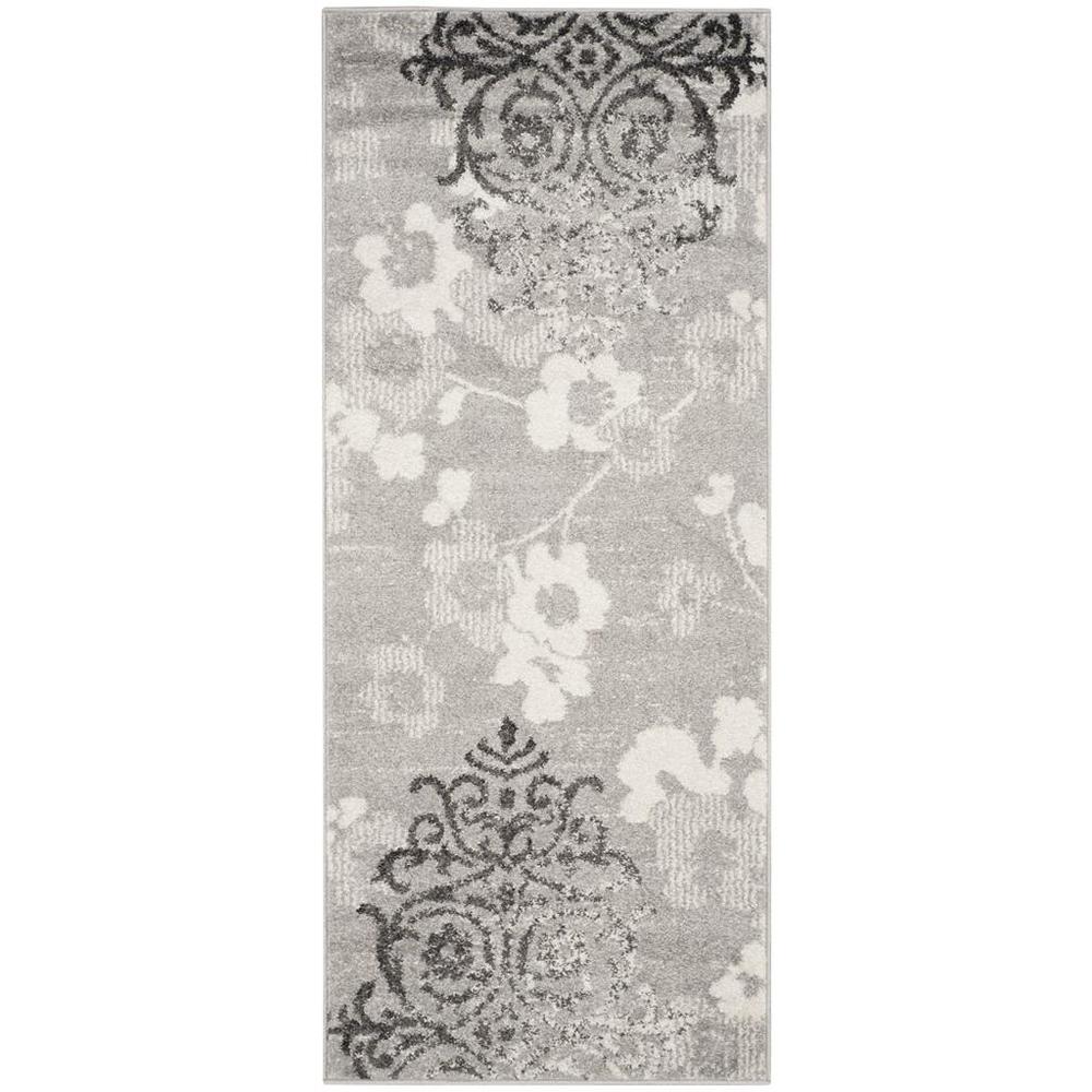 Adirondack, SILVER / IVORY, 2'-6" X 6', Area Rug, ADR114B-26