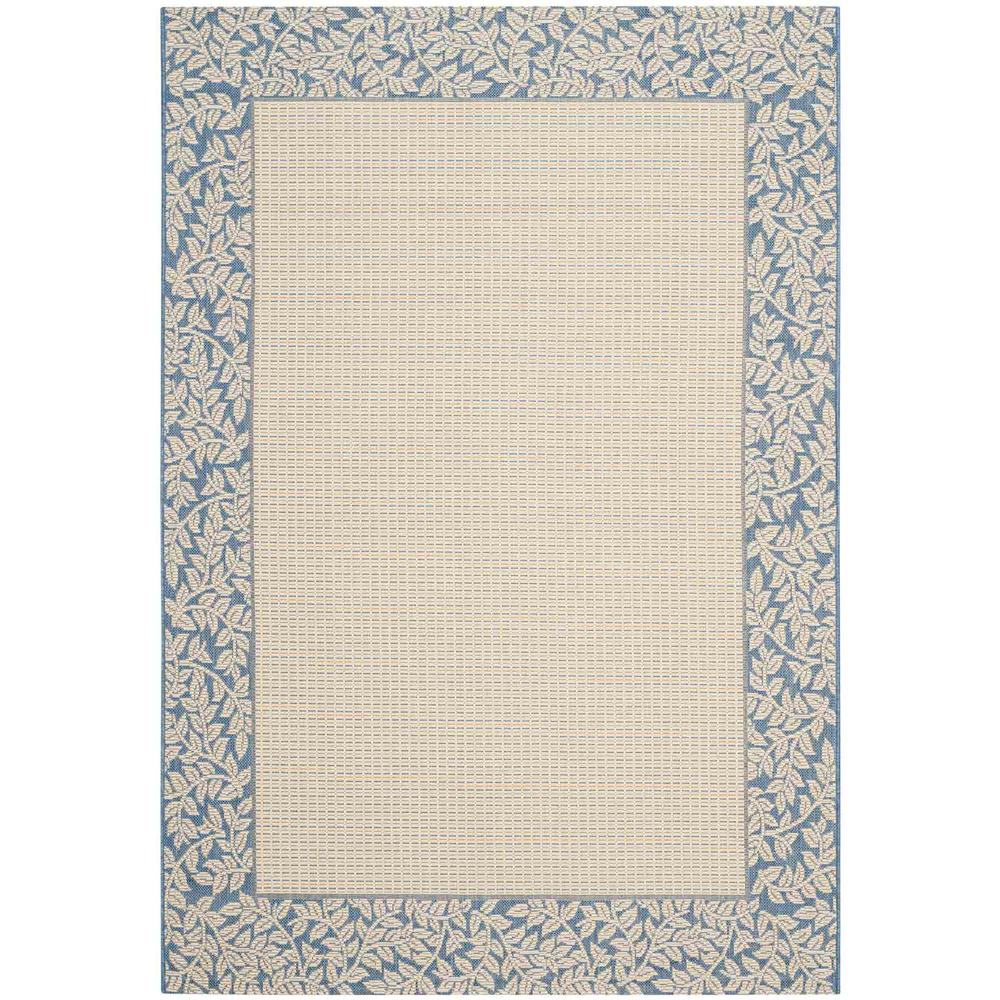 COURTYARD, NATURAL / BLUE, 6'-7" X 9'-6", Area Rug, CY0727-3101-6