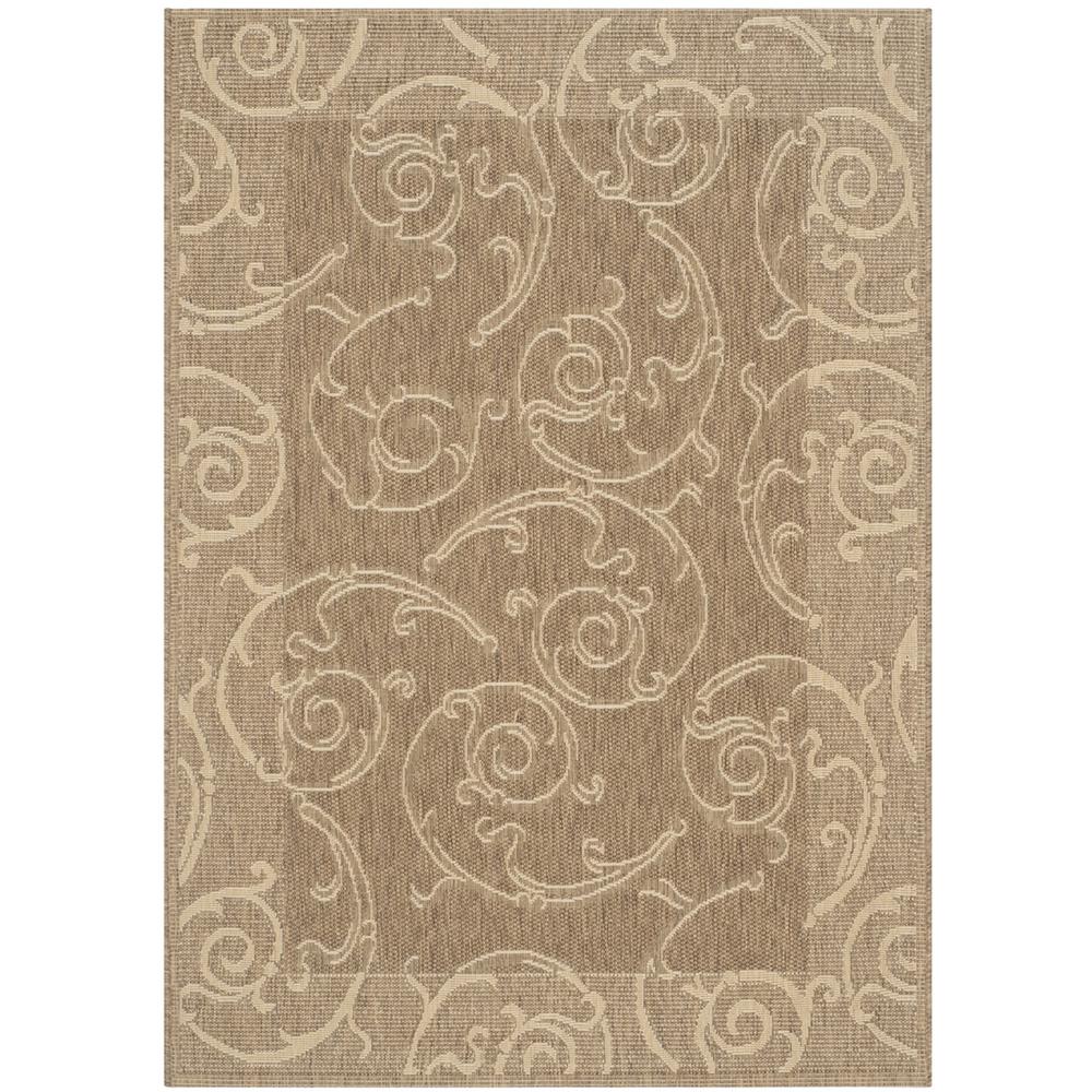 COURTYARD, BROWN / NATURAL, 5'-3" X 7'-7", Area Rug, CY2665-3009-5