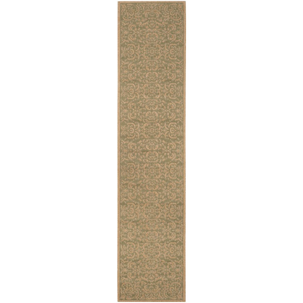 COURTYARD, GREEN / NATURAL, 2'-7" X 5', Area Rug, CY6634-44-3