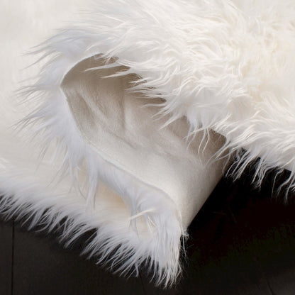 FAUX SHEEP SKIN, IVORY, 4' X 6', Area Rug, FSS115A-4