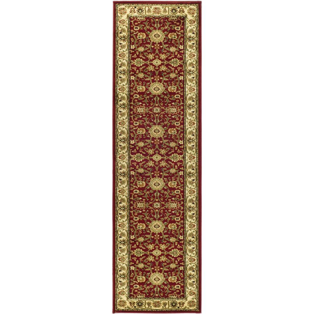 LYNDHURST, RED / IVORY, 2'-3" X 8', Area Rug