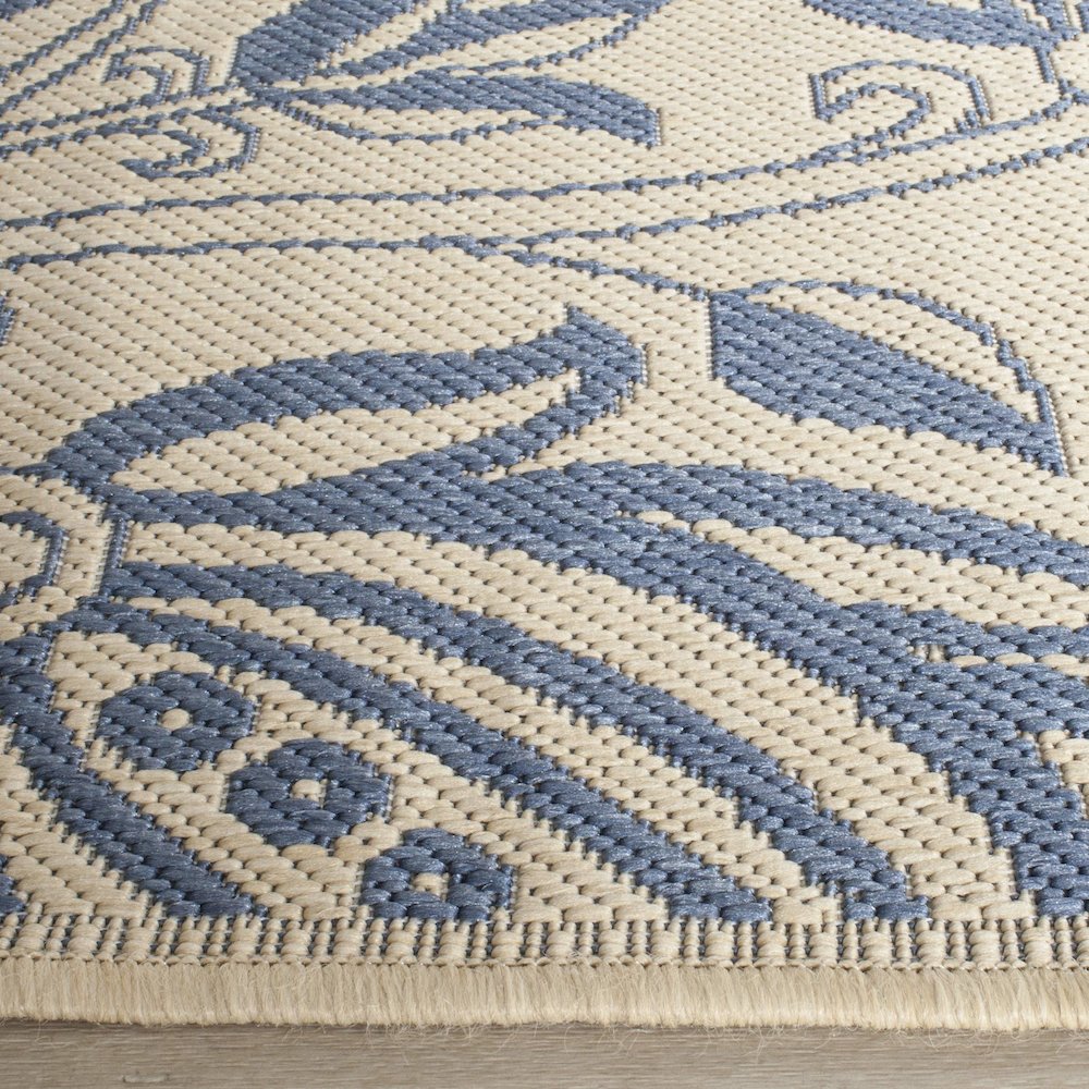 COURTYARD, NATURAL / BLUE, 2' X 3'-7", Area Rug, CY2961-3101-2