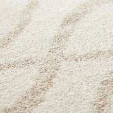 Cream and Champagne Area Rug, Power Loomed, Plush Polypropylene Pile