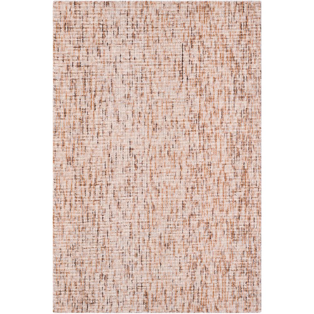 Abstract, BEIGE / RUST, 4' X 6', Area Rug