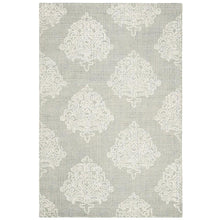 Abstract, AQUA / IVORY, 4' X 6', Area Rug