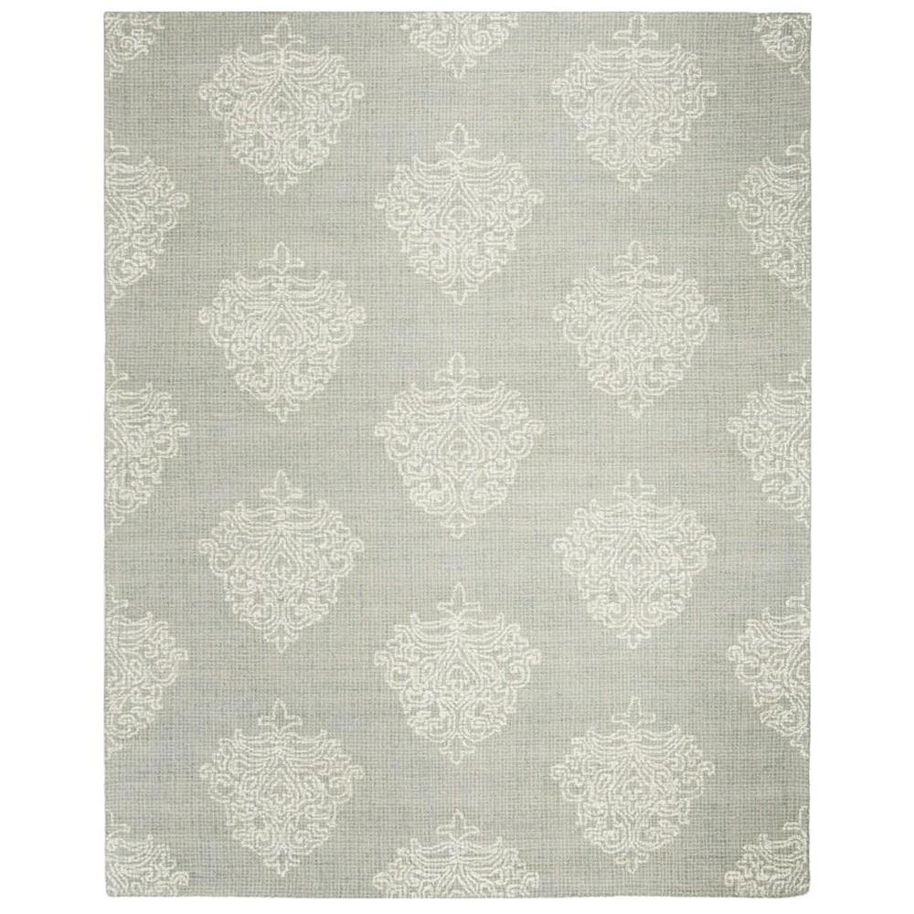 Abstract, AQUA / IVORY, 8' X 10', Area Rug