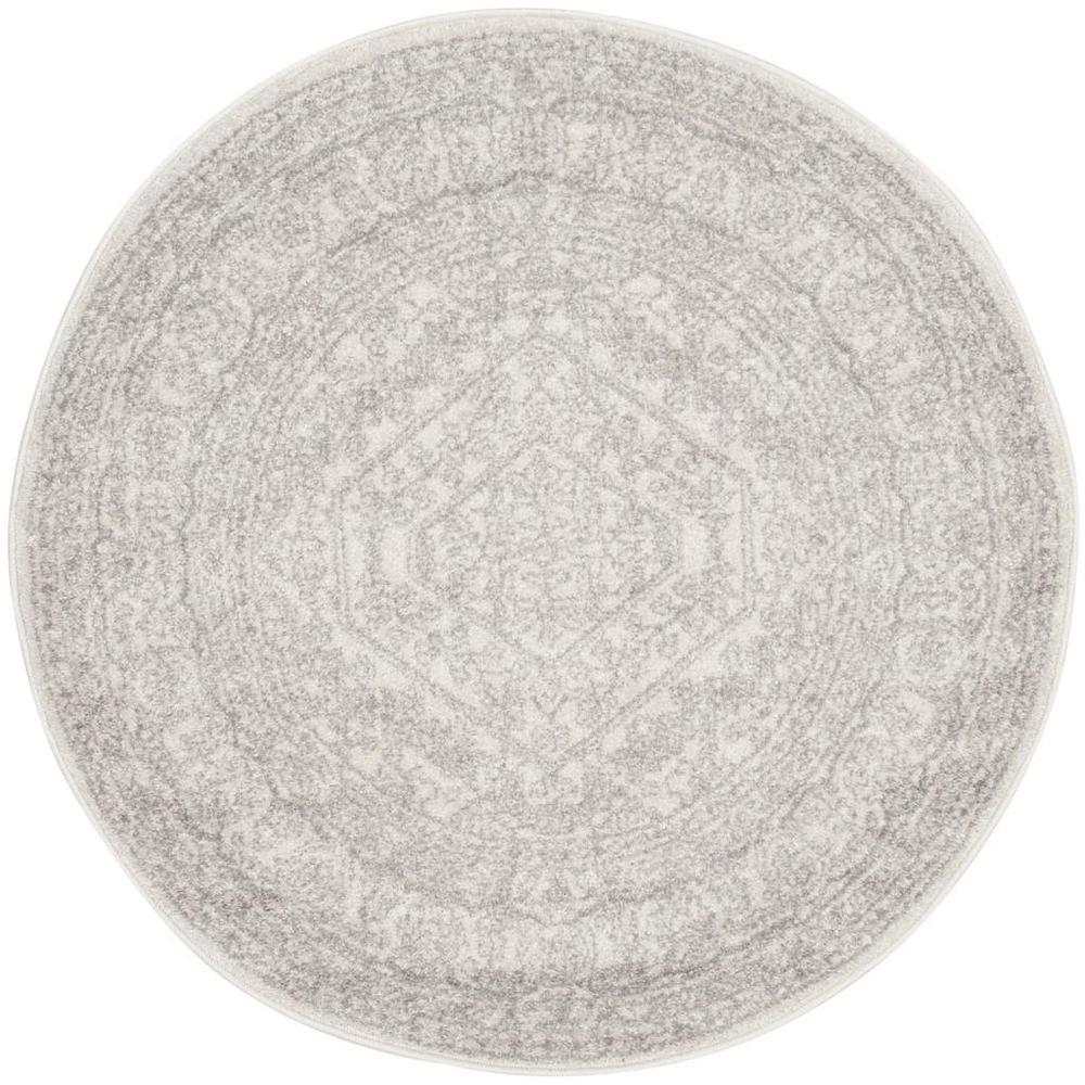 Adirondack, IVORY / SILVER, 10' X 10' Round, Area Rug, ADR108B-10R