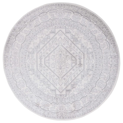 Adirondack, IVORY / SILVER, 6' X 6' Round, Area Rug, ADR108B-6R