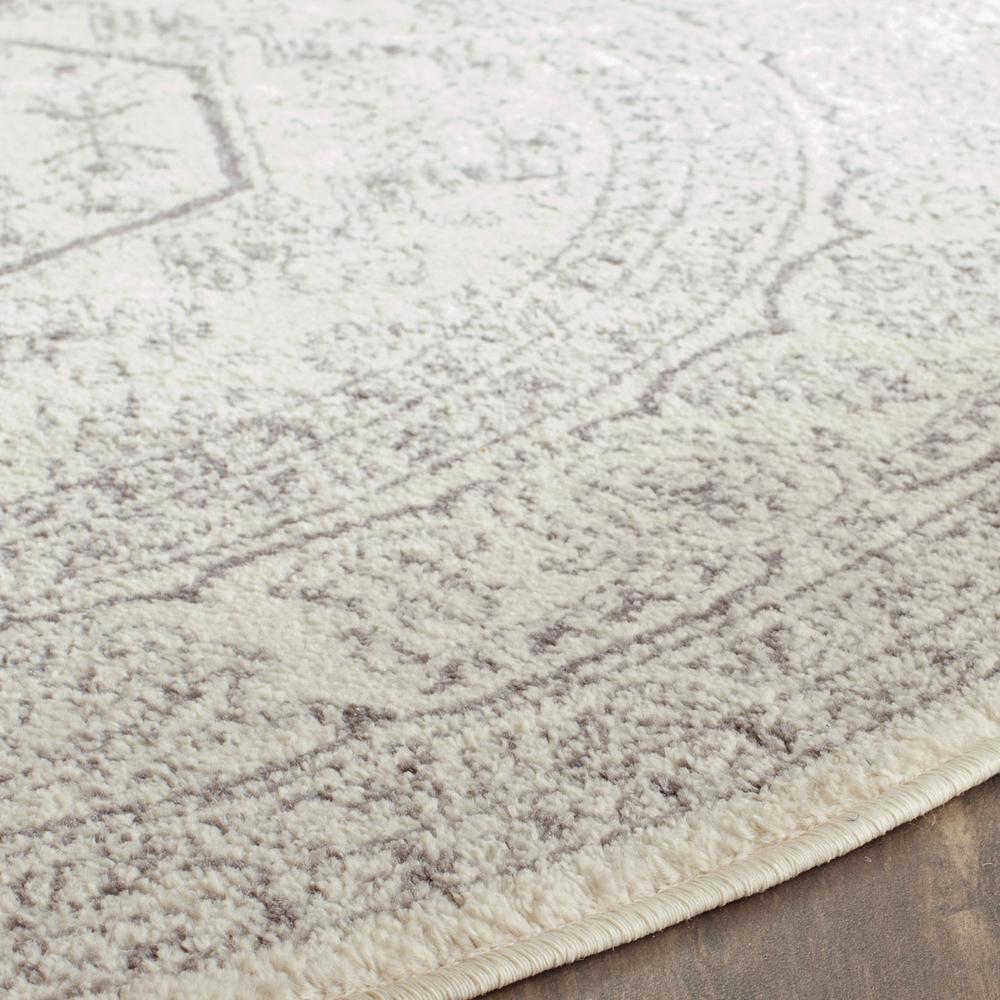 Adirondack, IVORY / SILVER, 6' X 6' Round, Area Rug, ADR108B-6R