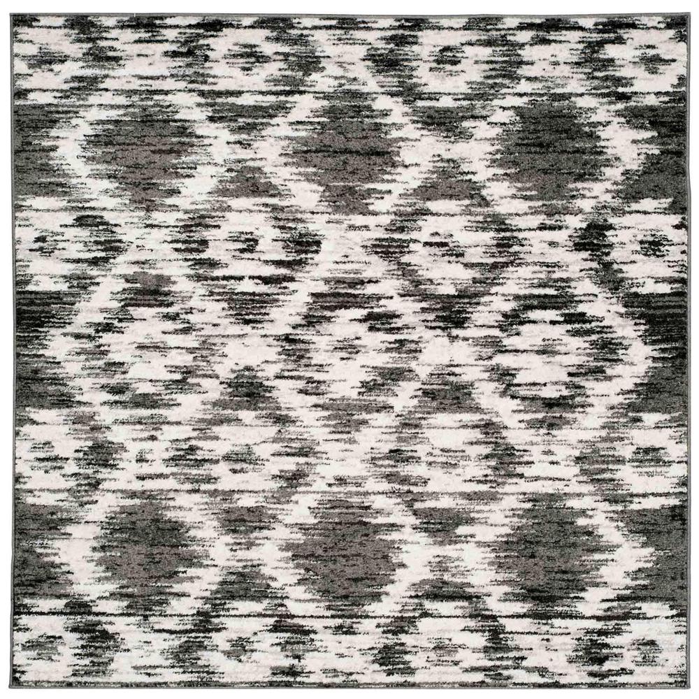 Adirondack, CHARCOAL / IVORY, 4' X 4' Square, Area Rug, ADR118R-4SQ