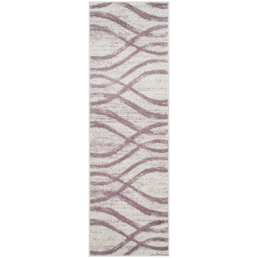 Adirondack, CREAM / PURPLE, 2'-6" X 10', Area Rug, ADR125L-210