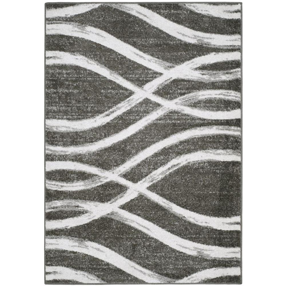 Adirondack, CHARCOAL / IVORY, 10' X 14', Area Rug, ADR125R-10