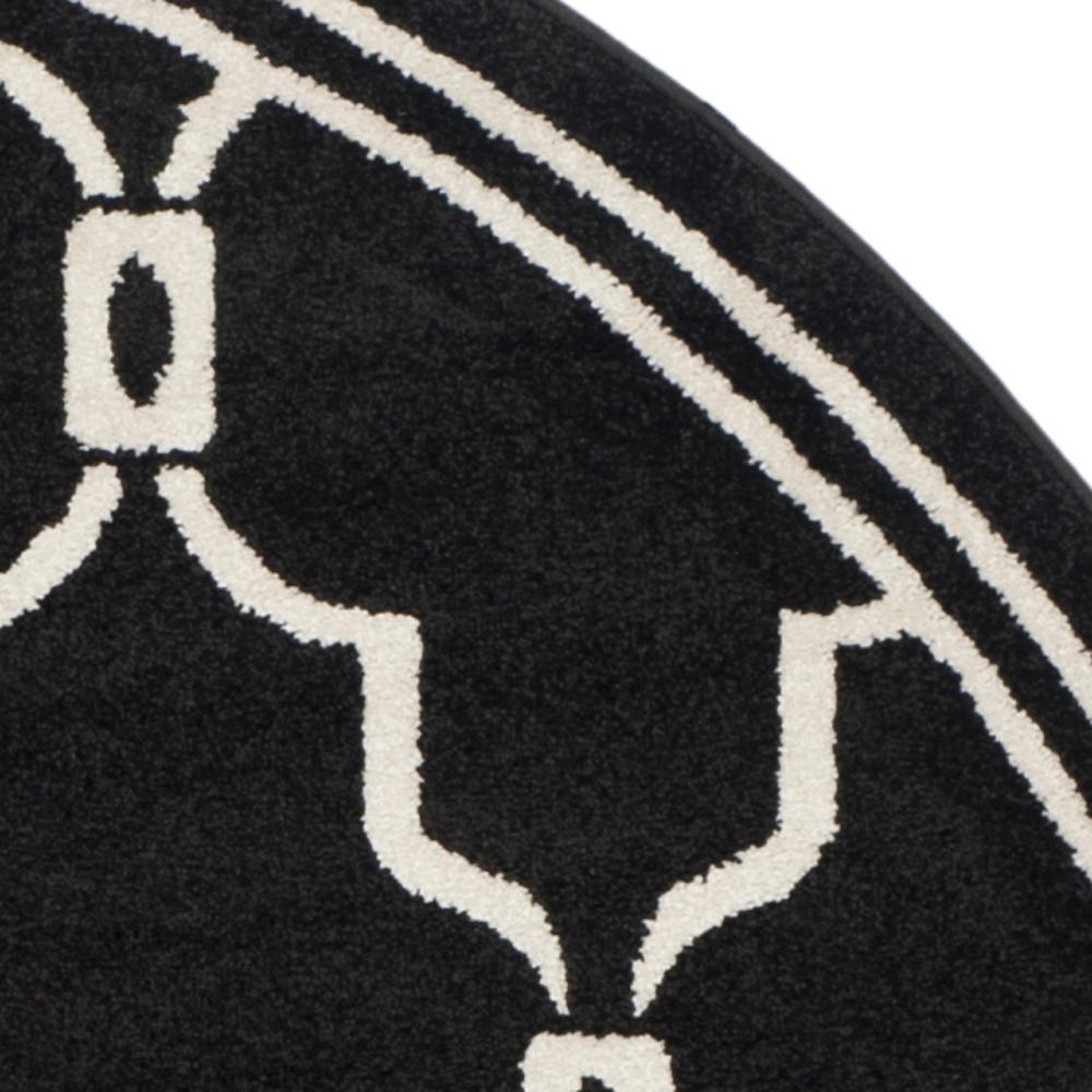 AMHERST, ANTHRACITE / IVORY, 7' X 7' Round, Area Rug, AMT414G-7R