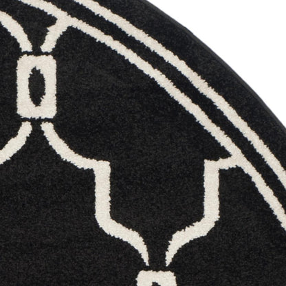 AMHERST, ANTHRACITE / IVORY, 7' X 7' Round, Area Rug, AMT414G-7R