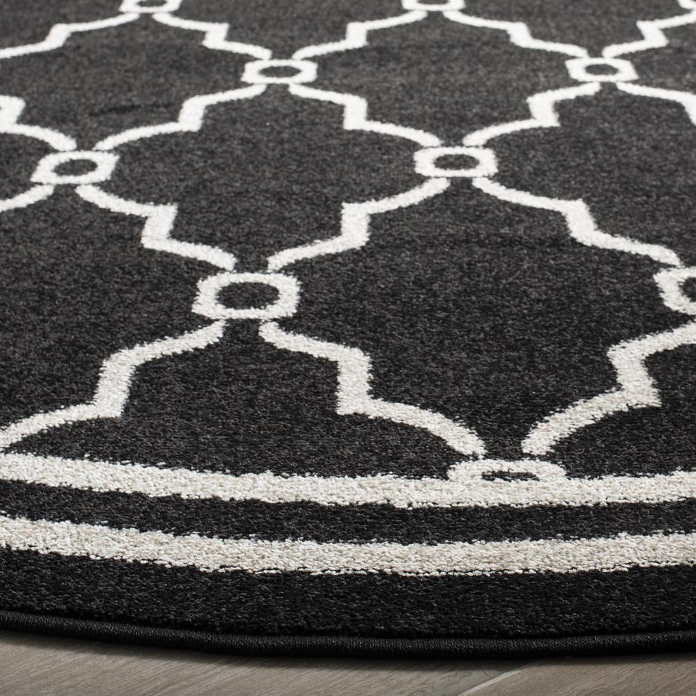 AMHERST, ANTHRACITE / IVORY, 7' X 7' Round, Area Rug, AMT414G-7R