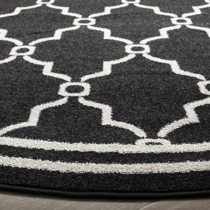 AMHERST, ANTHRACITE / IVORY, 7' X 7' Round, Area Rug, AMT414G-7R
