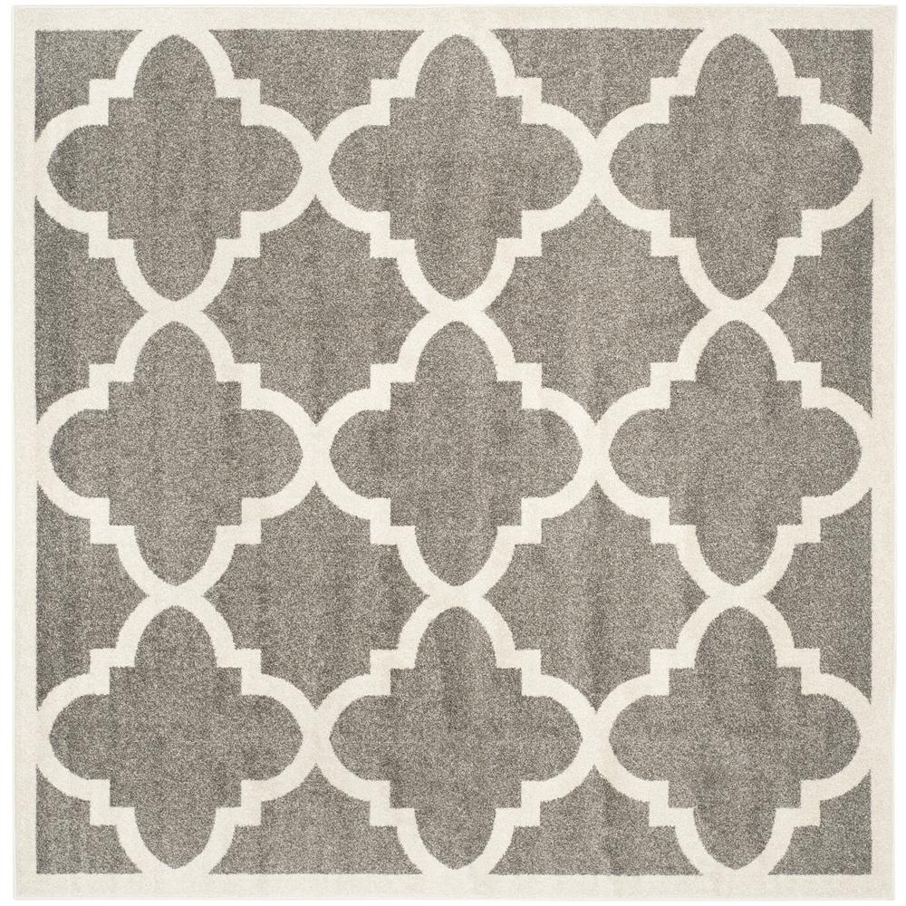 AMHERST, DARK GREY / BEIGE, 7' X 7' Square, Area Rug, AMT423R-7SQ