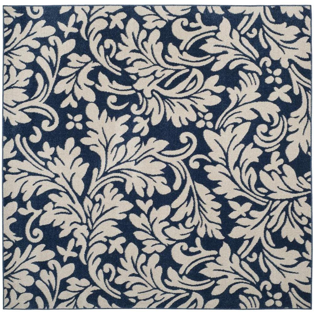 AMHERST, NAVY / IVORY, 7' X 7' Square, Area Rug, AMT425P-7SQ
