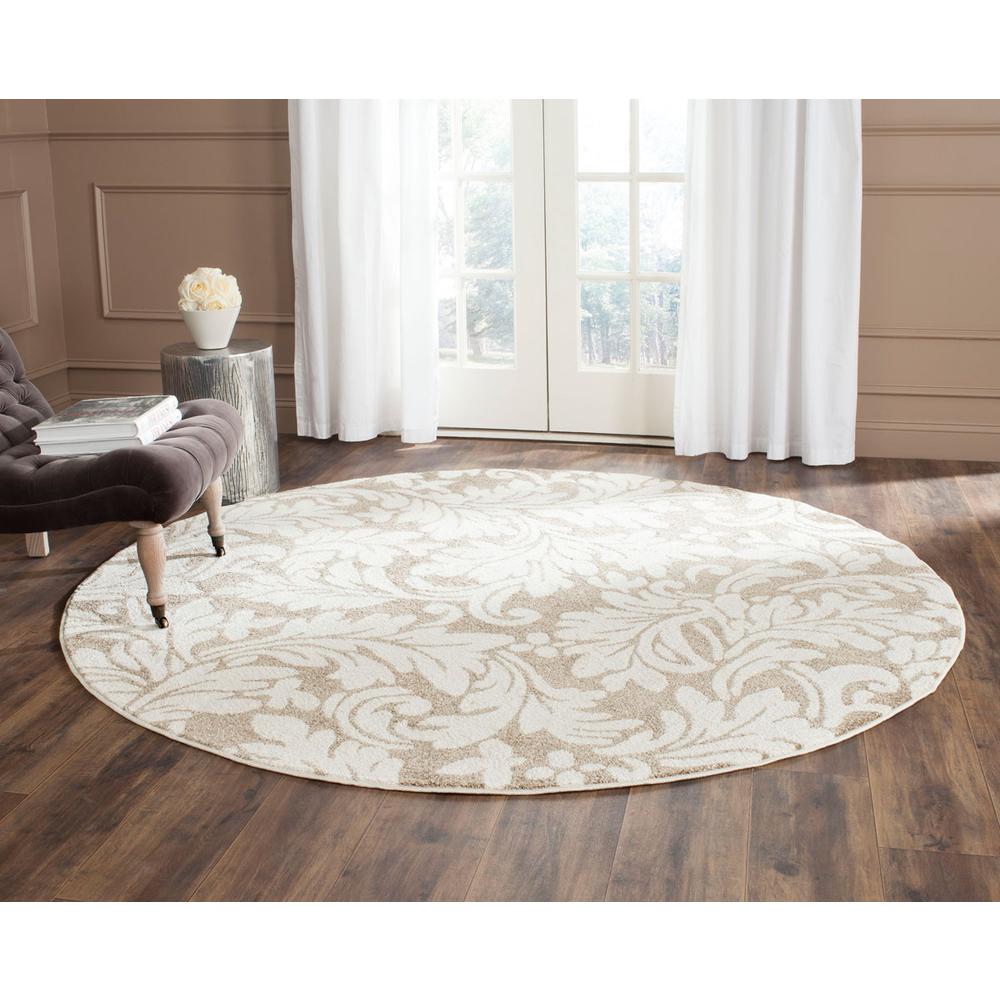 AMHERST, WHEAT / BEIGE, 5' X 5' Round, Area Rug, AMT425S-5R