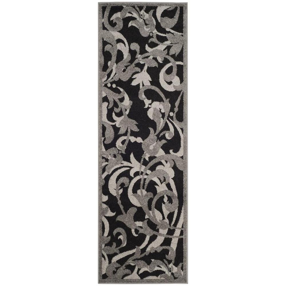 AMHERST, ANTHRACITE / LIGHT GREY, 2'-3" X 7', Area Rug