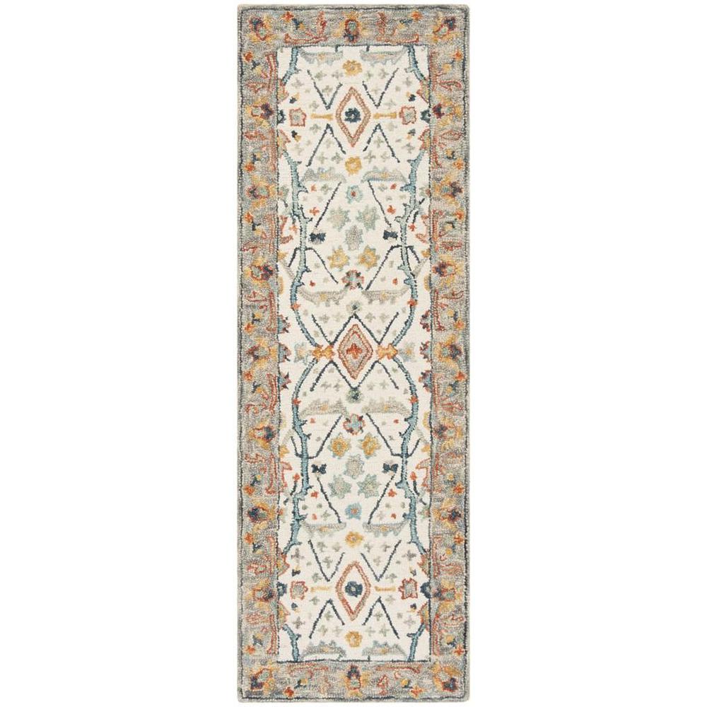 ASPEN, IVORY / BLUE, 2'-3" X 11', Area Rug, APN308A-211