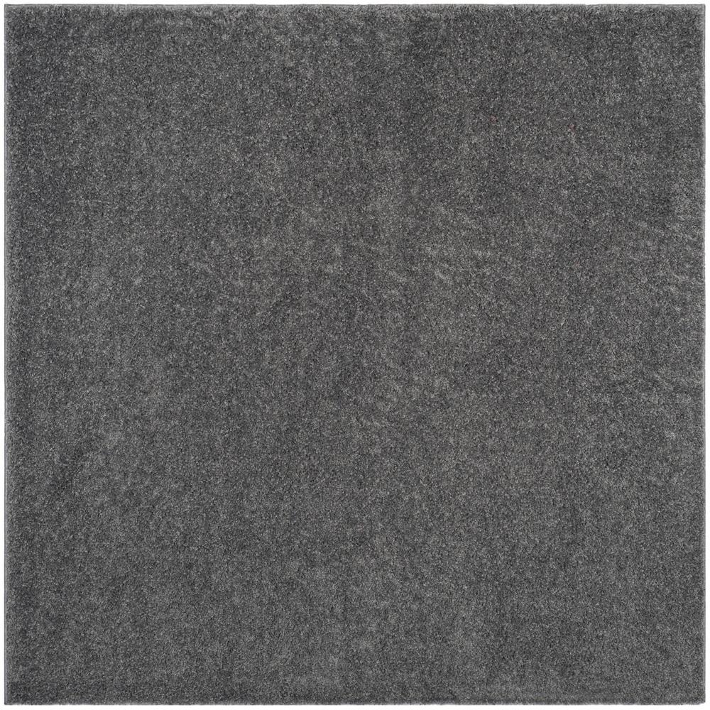 ARIZONA SHAG, DARK GREY, 6'-7" X 6'-7" Square, Area Rug
