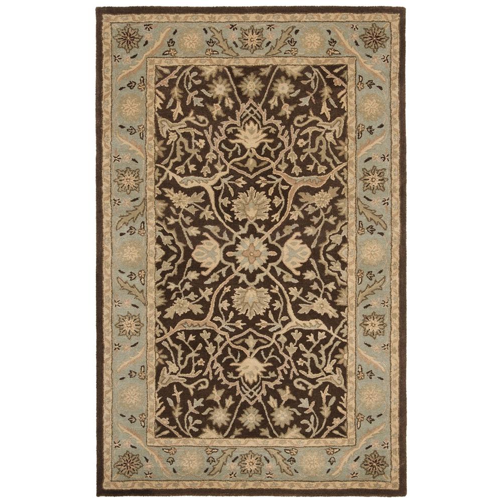 ANTIQUITY, BROWN / GREEN, 5' X 8', Area Rug, AT14F-5