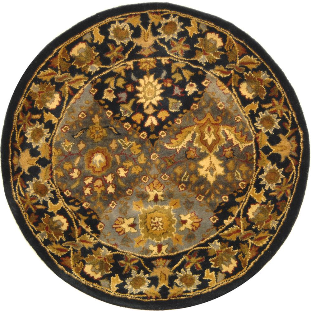 ANTIQUITY, BLUE, 3'-6" X 3'-6" Round, Area Rug, AT57A-4R