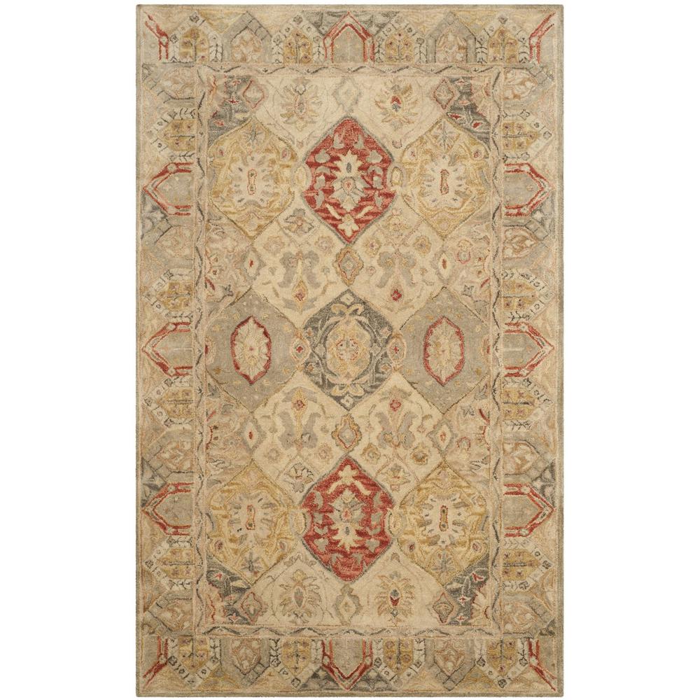 ANTIQUITY, BEIGE / MULTI, 5' X 8', Area Rug, AT830A-5