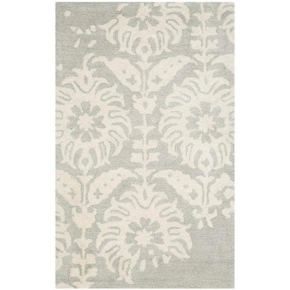 BELLA, LIGHT GREY / IVORY, 2'-6" X 4', Area Rug