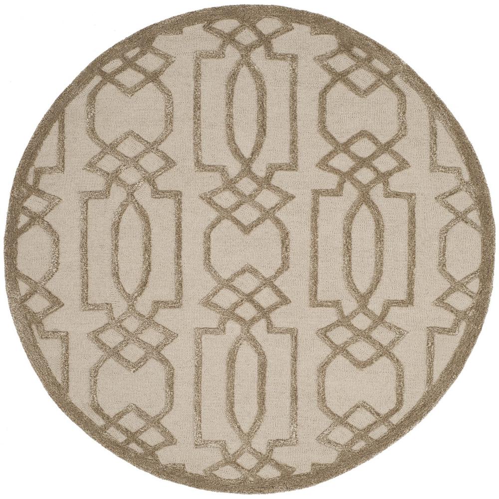 BELLA, SAND / BROWN, 5' X 5' Round, Area Rug, BEL138A-5R