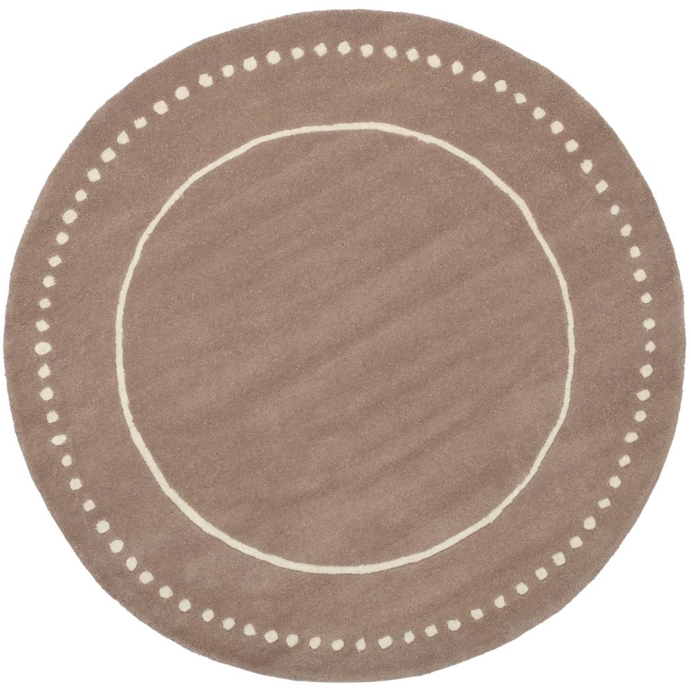 BELLA, BEIGE / IVORY, 5' X 5' Round, Area Rug, BEL151J-5R