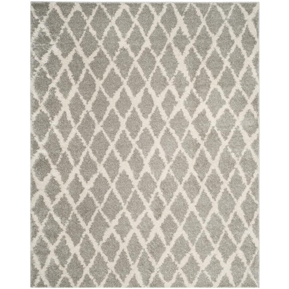 BERBER SHAG, LIGHT GREY / CREAM, 8' X 10', Area Rug, BER163B-8